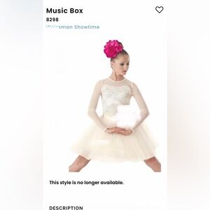 Cream Kids Dance Costume